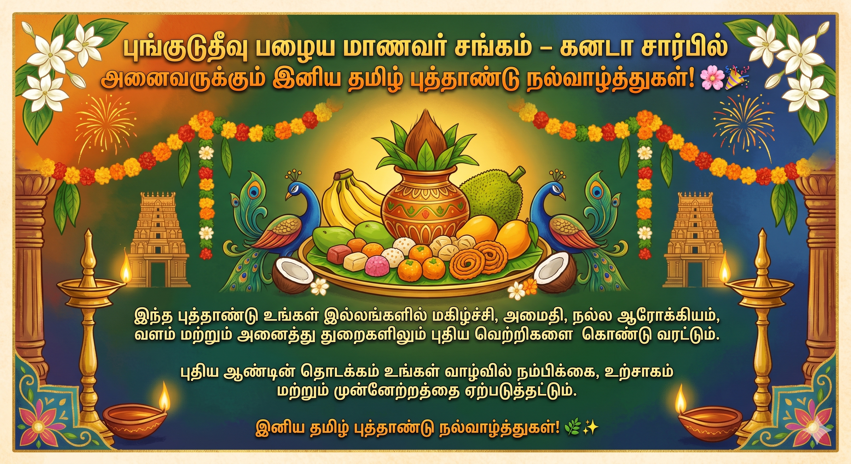 Tamil New Year Greetings — Pungudutivu Old Students Association, Canada